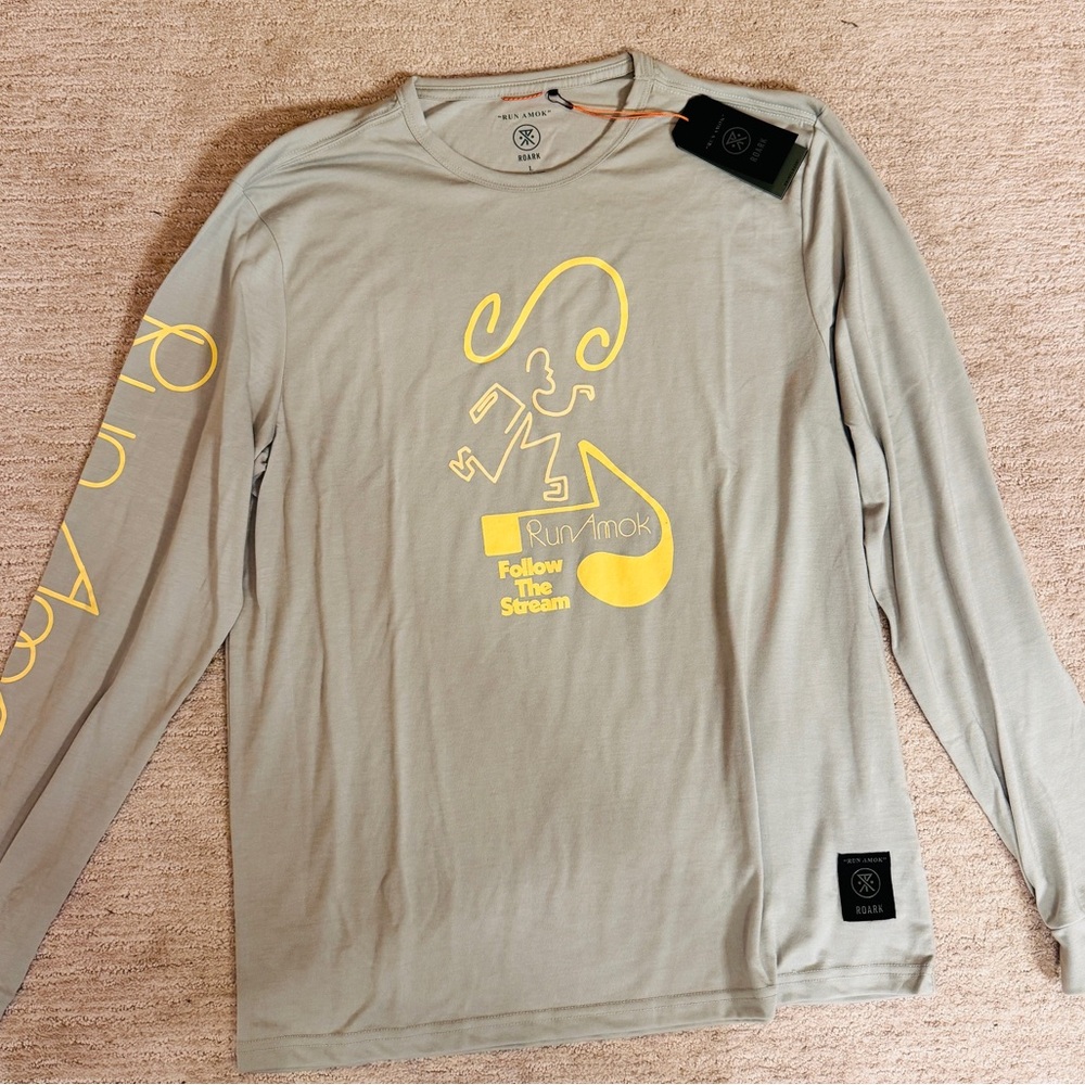 Roark Run Amok Tech long sleeve, NWT